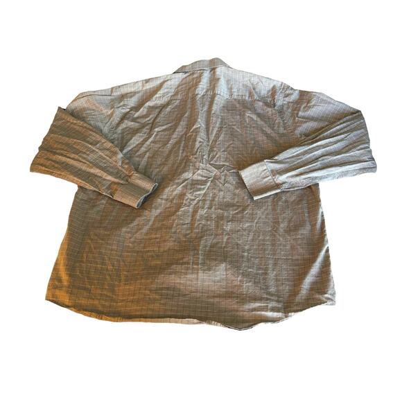 Joseph Abboud Brown Checkered Button-Down Mens Size XXL - Picture 6 of 6